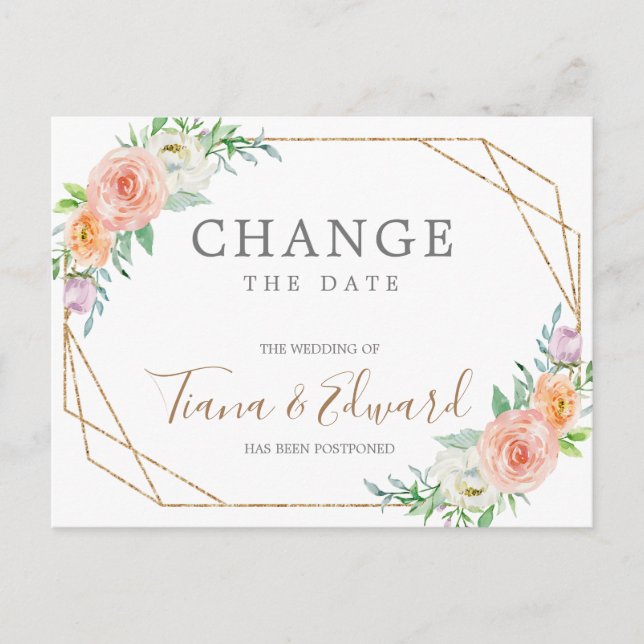 Carte postale reportée du Mariage de modification  (Devant)