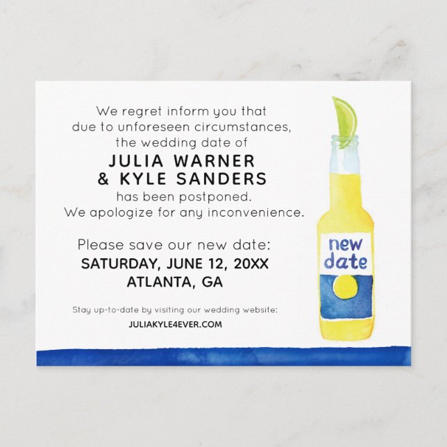 Carte postale reportée par le mariage (Devant)