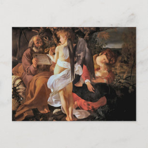 Carte Postale Repos pendant la fuite en Égypte par Caravage Post