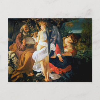Carte Postale Repos sur le vol vers l'Egypte par Caravaggio (159