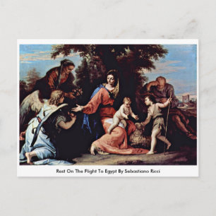 Carte Postale Repose Sur Le Vol Pour L'Egypte Par Sebastiano Ric