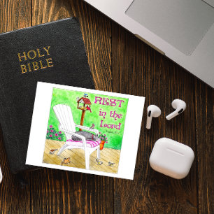 Carte Postale Reposez-vous dans la Lord Inspirational Postcard