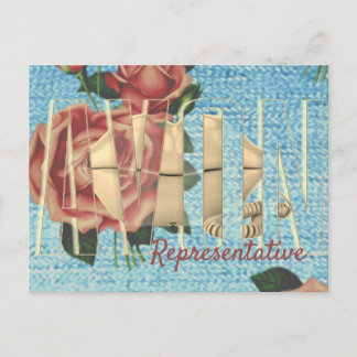 Carte Postale Représentant d'Avon