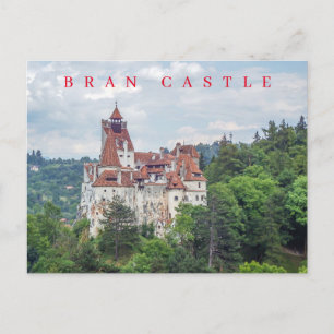 Carte postale représentant le château de Bran en R