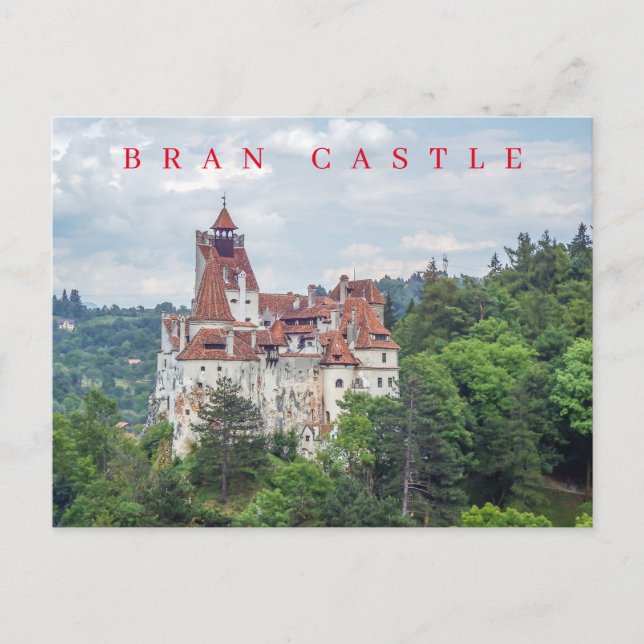 Carte postale représentant le château de Bran en R (Devant)