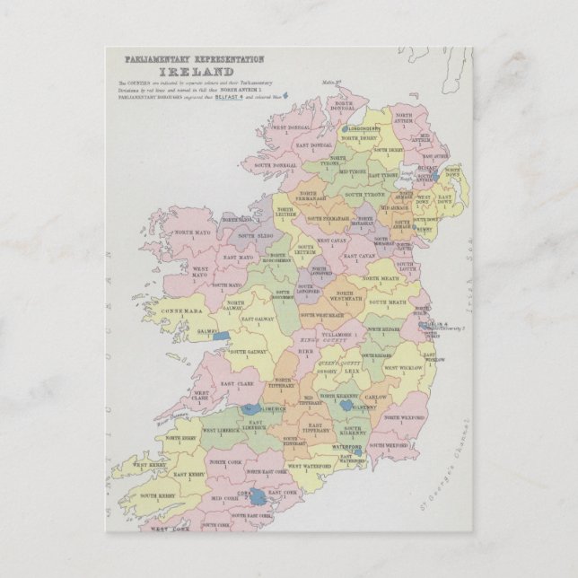Carte Postale Représentation parlementaire | Irlande (Devant)