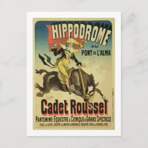 Carte Postale Reproduction d'une affiche publicitaire 'Cadet Rou