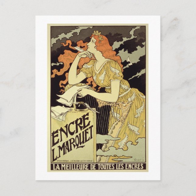 Carte Postale Reproduction d'une affiche publicitaire "Marquet I (Devant)