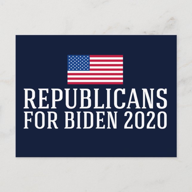 Carte Postale Républicains pour Biden 2020 (Devant)