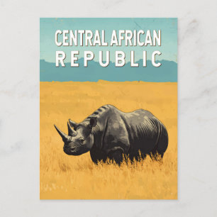 Carte Postale République centrafricaine Illustration Art Voyage