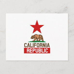 Carte Postale République de Californie