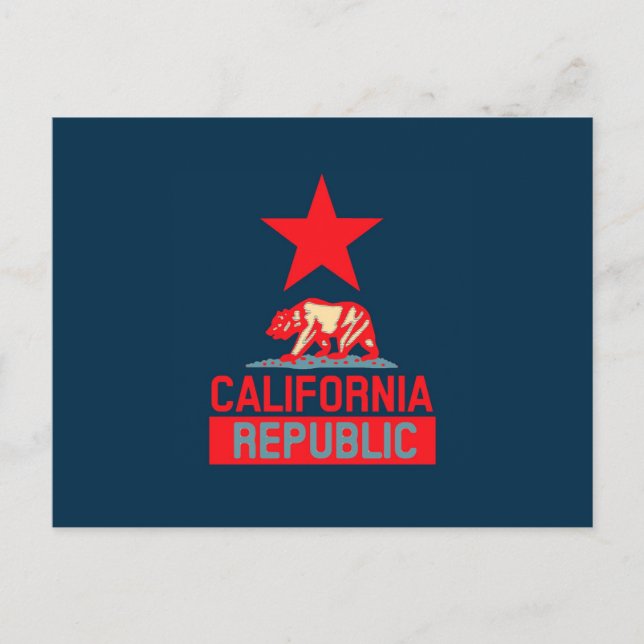 Carte Postale République de Californie à l'esprit urbain (Devant)
