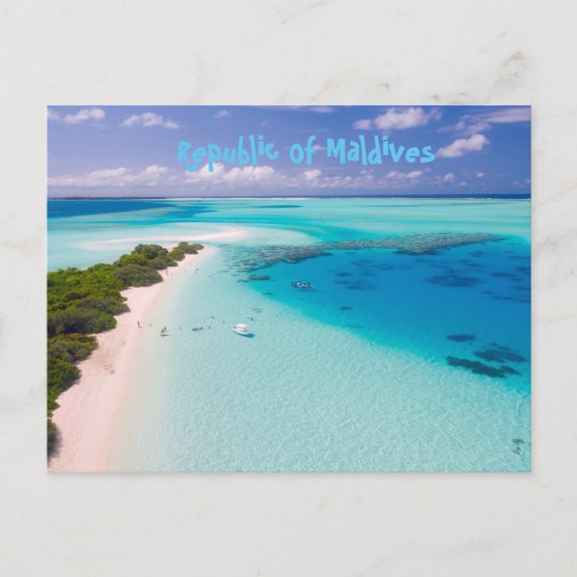 Carte Postale République des Maldives (Devant)