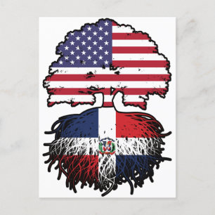 Carte Postale République Dominicaine Amérique USA Arbre
