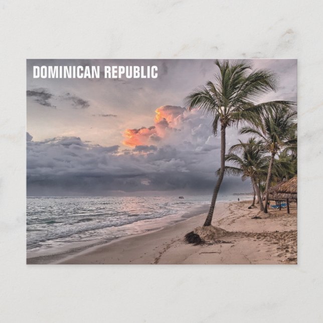 Carte Postale République Dominicaine Tropical Beach Travel Photo (Devant)