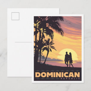 Carte Postale République dominicaine Voyage Vintage