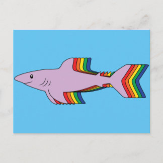 Carte Postale Requin arc-en-ciel