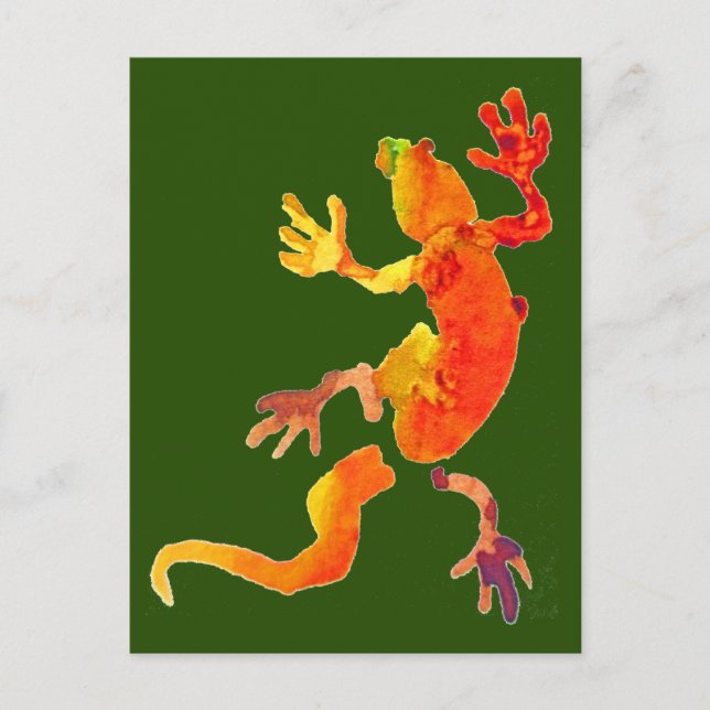 Carte Postale Réreptile de lézard éco-gecko (Devant)