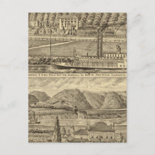 Carte Postale Res du regretté Thompson H Sims