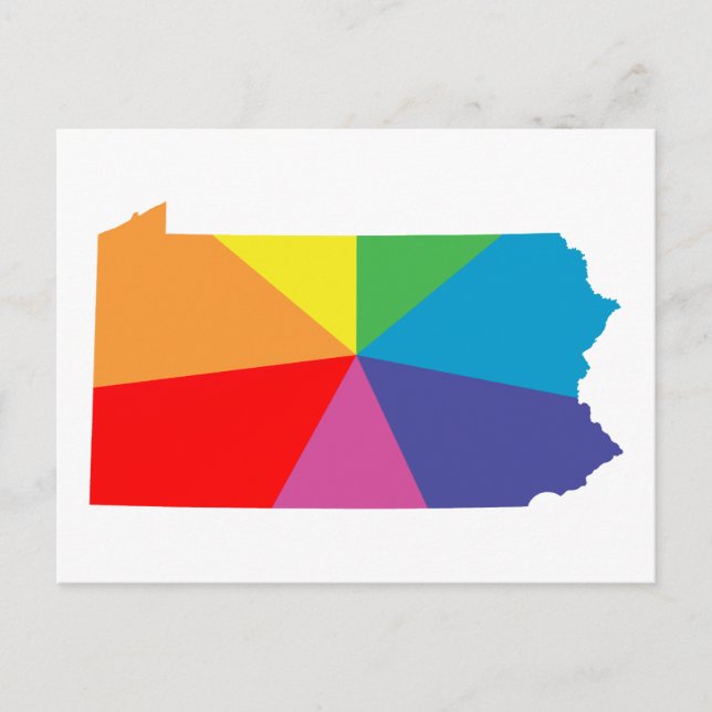 Carte Postale réseau arc-en-ciel de pennsylvanie (Devant)