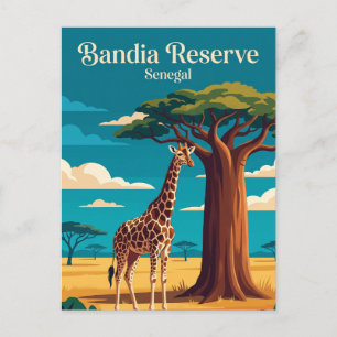 Carte Postale Réserve de faune de Bandia Sénégal