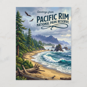 Carte Postale Réserve de parc national Pacific Rim Canada