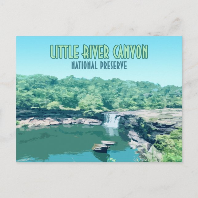 Carte Postale Réserve nationale de Little River Canyon Alabama (Devant)