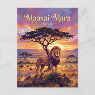 Carte Postale Réserve nationale du Maasai Mara Kenya