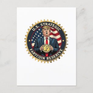 Carte Postale Réserve stratégique américaine Fartcoin Crypto Tru