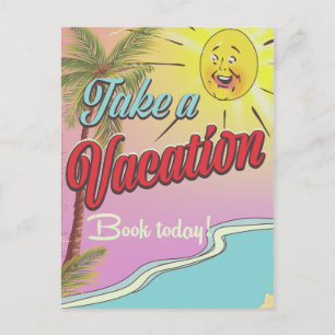 Carte Postale Réservez un livre de vacances dès aujourd'hui !