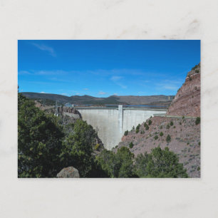 Carte Postale Réservoir de barrage de la Gorge flamboyante Utah