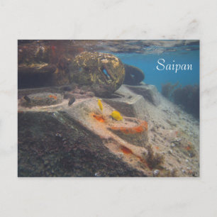 Carte Postale Réservoir de poisson, Saipan