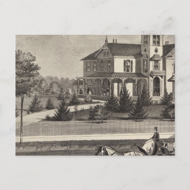 Carte Postale Résidence de James G Gowdy, Tom's River, NJ (Devant)
