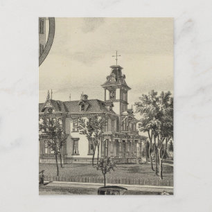 Carte Postale Résidence et banque Kirby, Abilene, Kansas