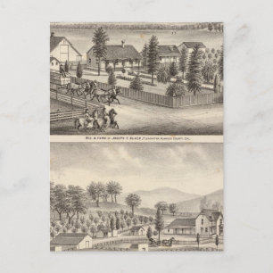 Carte Postale Résidences noires, Neal, propriétés