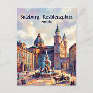 Carte Postale Residenzplatz Autriche