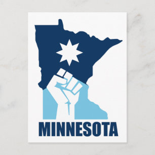 Carte Postale Résister Poing Levé Minnesota