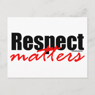 Carte Postale Respect des questions