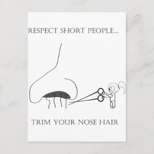 Carte Postale Respectez Les Personnes Courtes - Triez Vos Cheveu