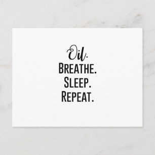 Carte Postale respiration à l'huile - Répétition de sommeil - Es