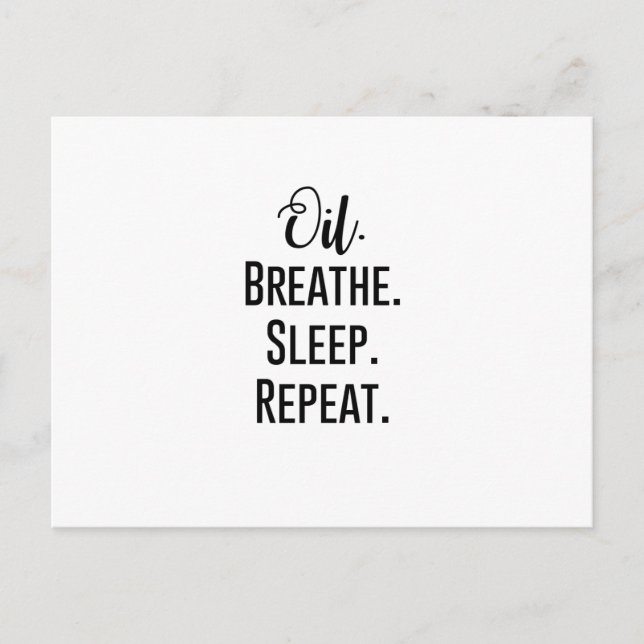 Carte Postale respiration à l'huile - Répétition de sommeil - Es (Devant)