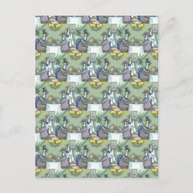 CARTE POSTALE RESTAURANT FINE TURQUIE, GRÂCE À L'HUMOUR OISEAU (Devant)