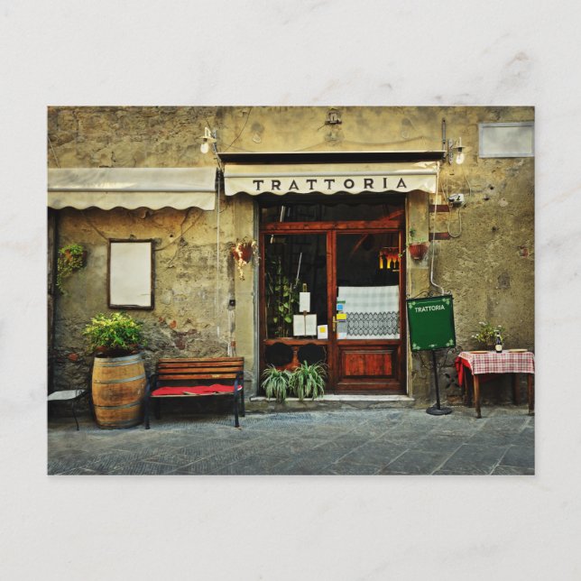 Carte Postale restaurant italien (Devant)