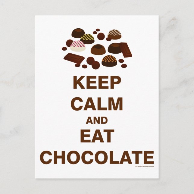 Carte Postale Restez calme et (Devant)