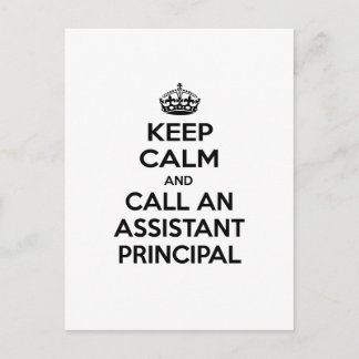 Carte Postale Restez calme et appelez un directeur adjoint