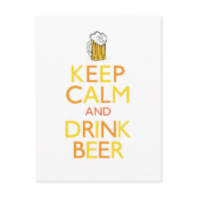 Restez calme et buvez de la bière