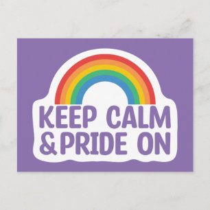 Carte Postale Restez Calme Et Fiez-Vous   Mois Gay pride