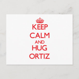 Carte Postale Restez calme et Hug Ortiz