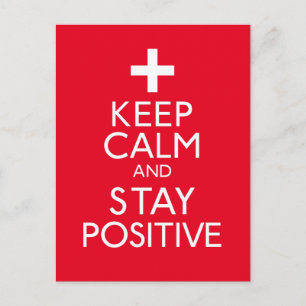 Carte Postale Restez calme et positif