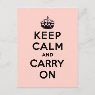 Carte Postale restez calme et poursuivez Original